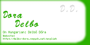 dora delbo business card
